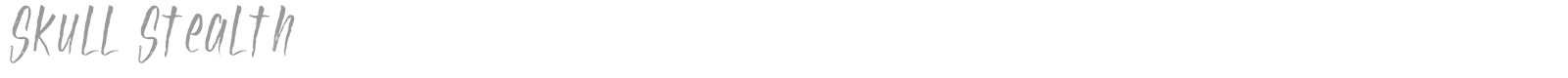 Skull Stealth font preview